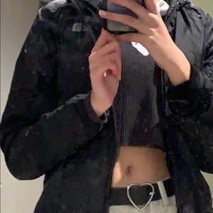 North Face rain jacket with fleece lining